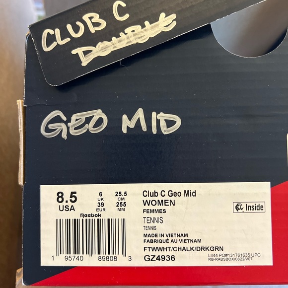 Reebok Club C Geo Mid Women tennis sneaker - Picture 2 of 4